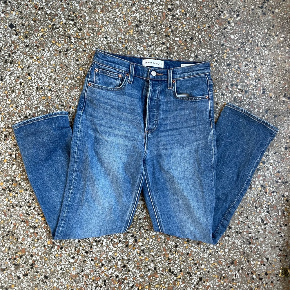 Denim Forum The Arlo High Rise Straight